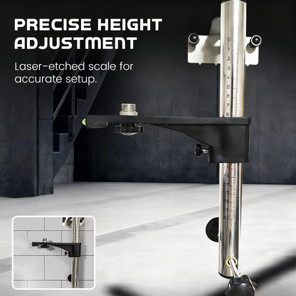 Staffa di montaggio a parete per livella laser