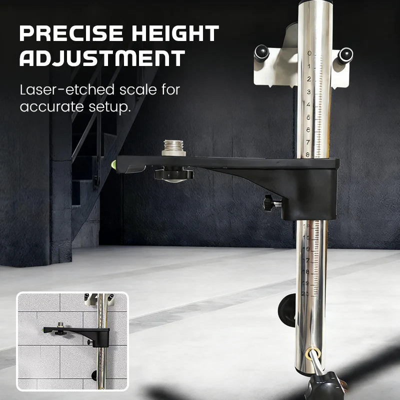 Staffa Regolabile per Livella Laser da Parete