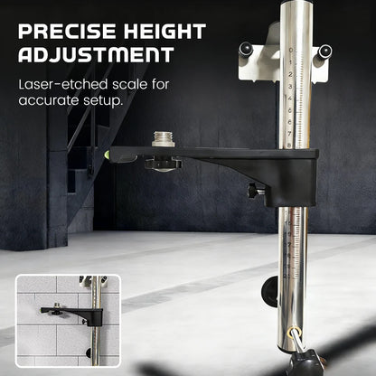 Staffa Regolabile per Livella Laser da Parete