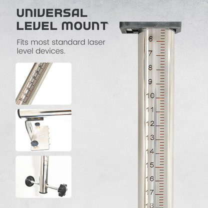 Staffa di montaggio a parete per livella laser
