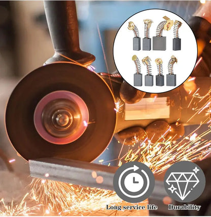 Set di Spazzole in Carbone per Utensili Elettrici