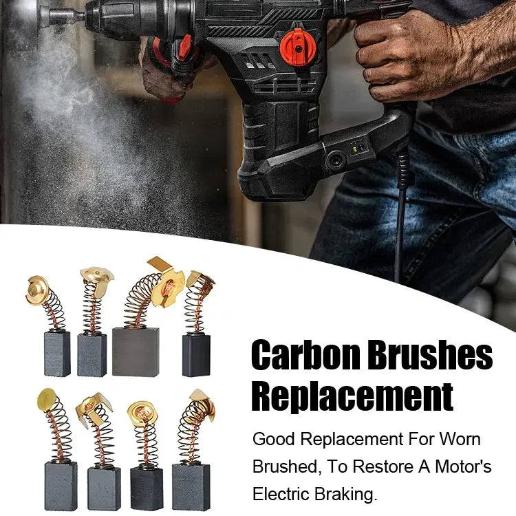 Set di Spazzole in Carbone per Utensili Elettrici