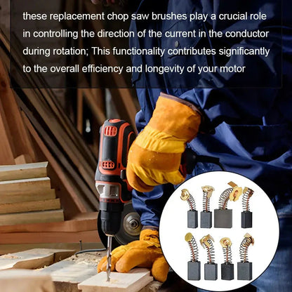 Set di Spazzole in Carbone per Utensili Elettrici