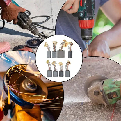 Set di Spazzole in Carbone per Utensili Elettrici