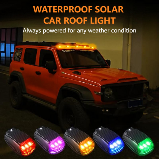 Luce solare da tetto per auto con telecomando