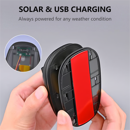 Luce solare da tetto per auto con telecomando