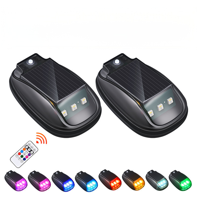 Luce solare da tetto per auto con telecomando