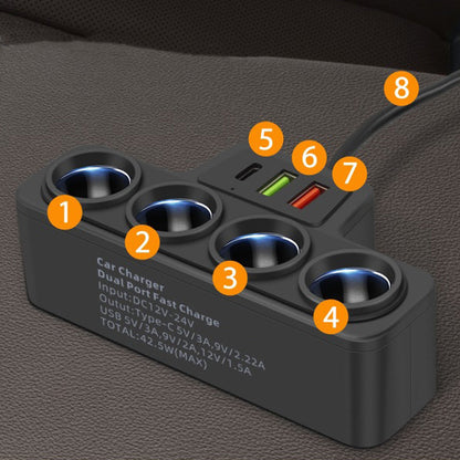 Adattatore accendisigari 7-in-1