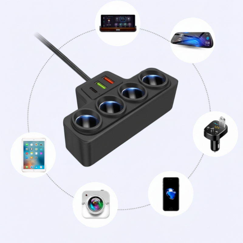 Adattatore accendisigari 7-in-1