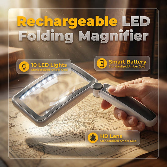 🔥Lente d’ingrandimento quadrata ricaricabile a LED