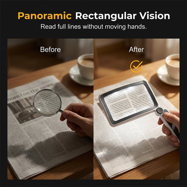 🔥Lente d’ingrandimento quadrata ricaricabile a LED