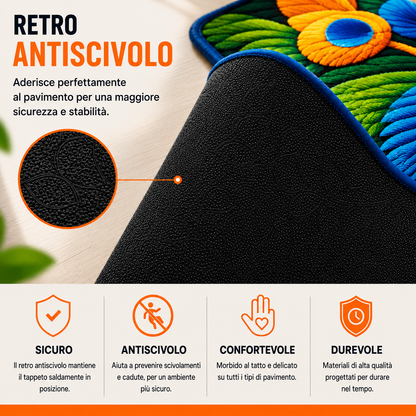 Tappeto Pavone 3D Premium