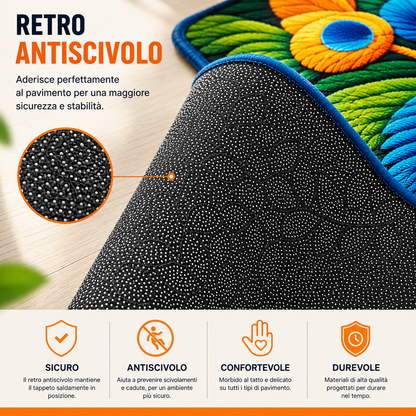 Tappeto Pavone 3D Premium