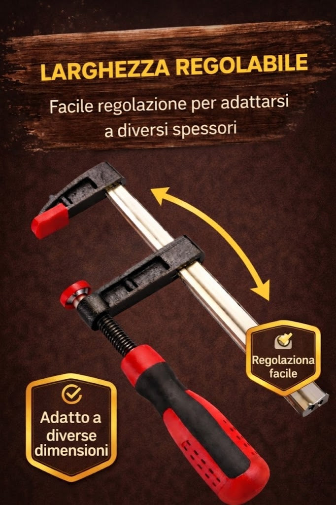 🔥Morsetto a F per falegnameria