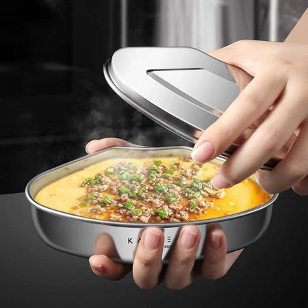 Vassoio per cottura a vapore in acciaio inox