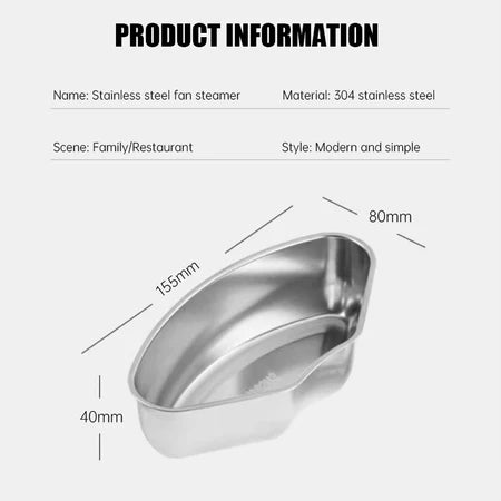 Vassoio per cottura a vapore in acciaio inox