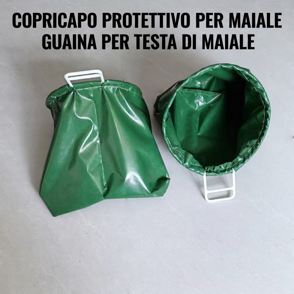 Cappuccio conico per spostamento e cattura suini
