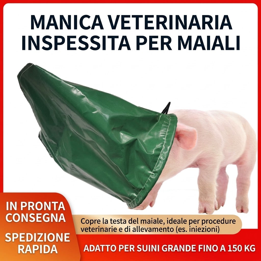 Cappuccio conico per spostamento e cattura suini