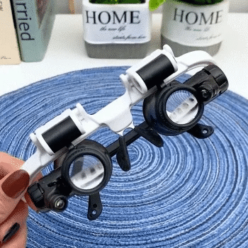 Lente d'ingrandimento a occhiali con luce LED