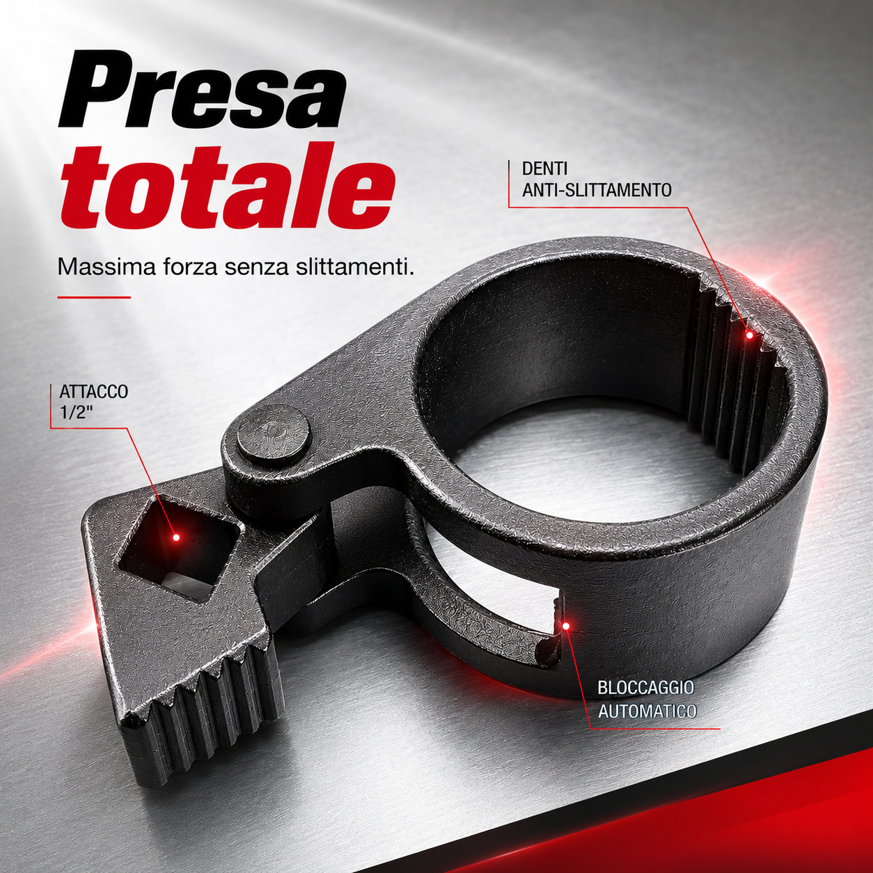 Chiave professionale per tiranti sterzo